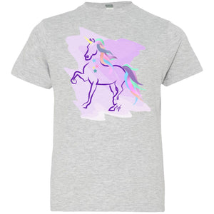 Trotting Unicorn Youth Jersey T-Shirt