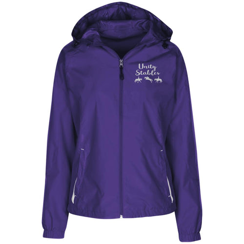 Unity Stables Ladies' Jersey-Lined Hooded Windbreaker