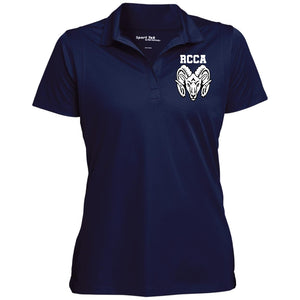RCCA Women's Micropique Tag-Free Flat-Knit Collar Polo