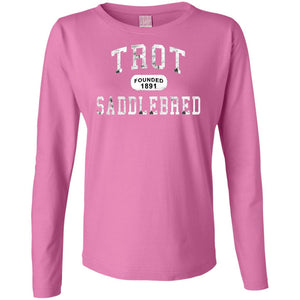 Saddlebred LAT Ladies' LS Cotton T-Shirt