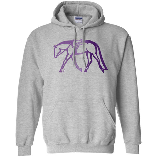 Hunter Pullover Hoodie w/ Purple Gradient Ink