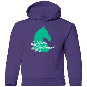 Merry Christmas Horse Youth Hoodie