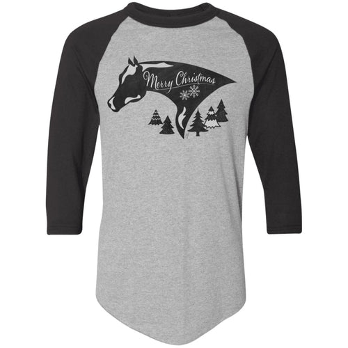 Painted Christmas Adult Raglan Jersey