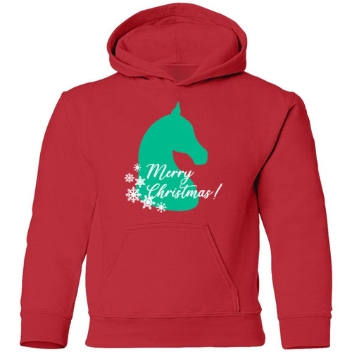 Merry Christmas Horse Youth Hoodie