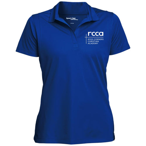 RCCA Women's Micropique Tag-Free Flat-Knit Collar Polo