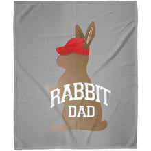 Rabbit Dad Arctic Fleece Blanket 50x60