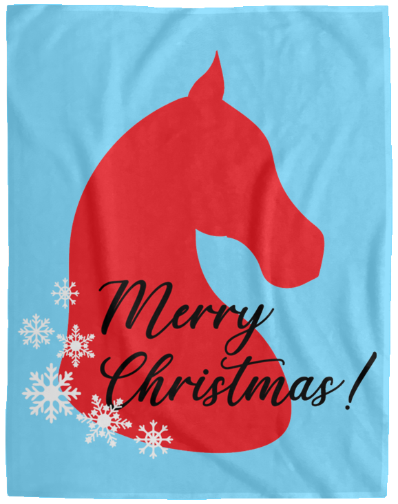 Saddlebred Christmas Plush Fleece Blanket - 60x80