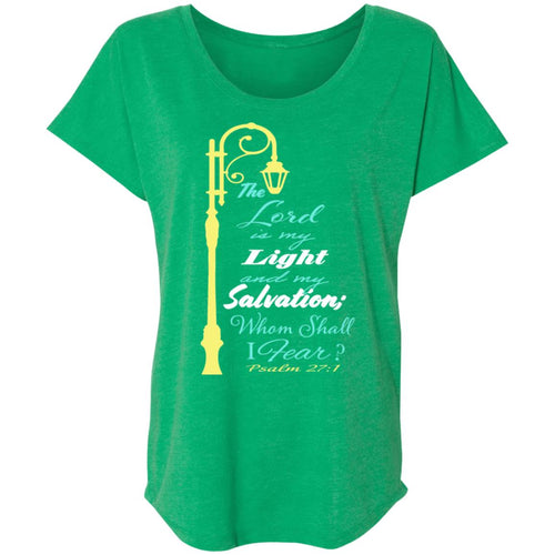 Psalms 27 Ladies' Triblend Dolman Sleeve