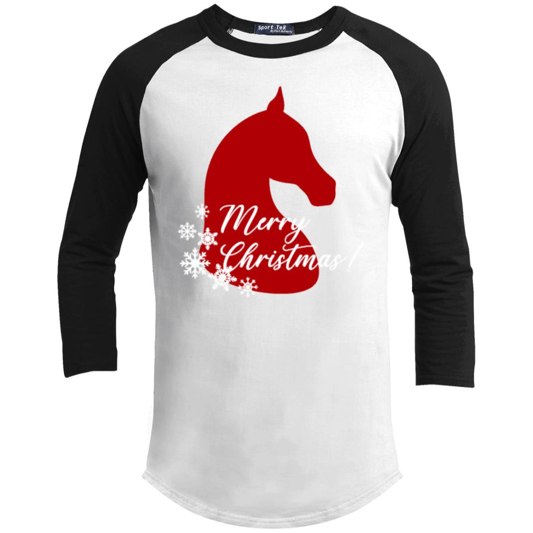 Equestrian Christmas Youth Sporty T-Shirt