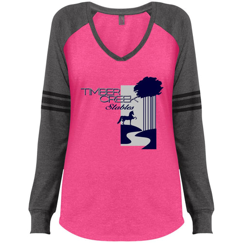 Timber Creek Stables LS V-Neck T-Shirt