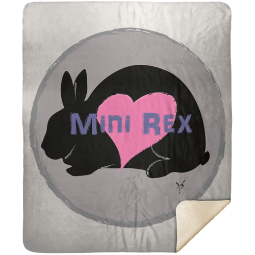 Mini Rex Premium Mink Sherpa Blanket 50x60