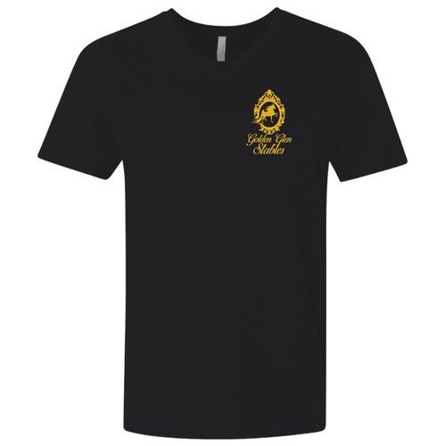 Golden Glen Stables Men's Premium Fitted SS V-Neck