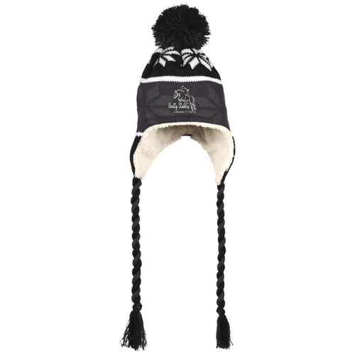 Hat with Ear Flaps and Braids