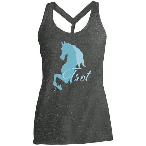 Trot Teal Ladies' Twist Back Tank