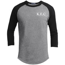 KEC Youth 3/4 Raglan Sleeve Shirt (front & back)