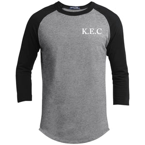 KEC Youth 3/4 Raglan Sleeve Shirt (front & back)