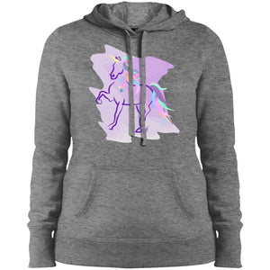 Trotting Unicorn Ladies' Hooded Sweatshirt