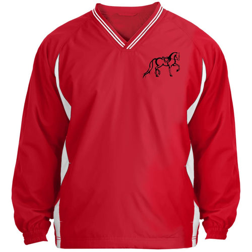 Tipped V-Neck Windshirt