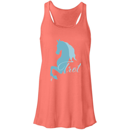 Trot Teal Flowy Racerback Tank