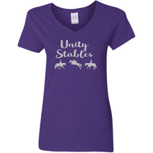 Unity Stables Ladies' 5.3 oz. V-Neck T-Shirt