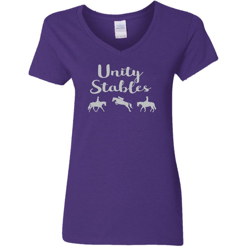 Unity Stables Ladies' 5.3 oz. V-Neck T-Shirt