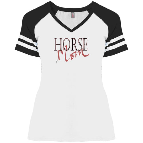 Horse Mom Ladies' Game V-Neck T-Shirt