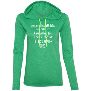 President Trump 2020 Ladies' LS T-Shirt Hoodie