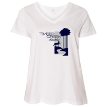 Timber Creek Stables Ladies' Curvy V-Neck T-Shirt