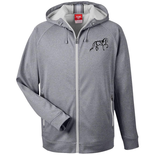 Men's Heathered Performance Hooded Jacket