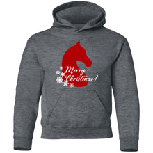 Merry Christmas Horse Youth Hoodie