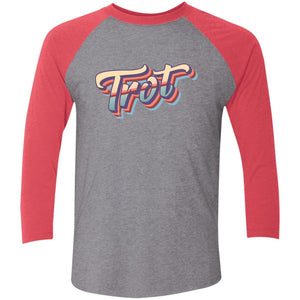 Unisex Tri-Blend 3/4 Sleeve Baseball Raglan T-Shirt