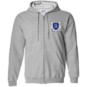 Berlin Unisex Zip Up Hooded Sweatshirt