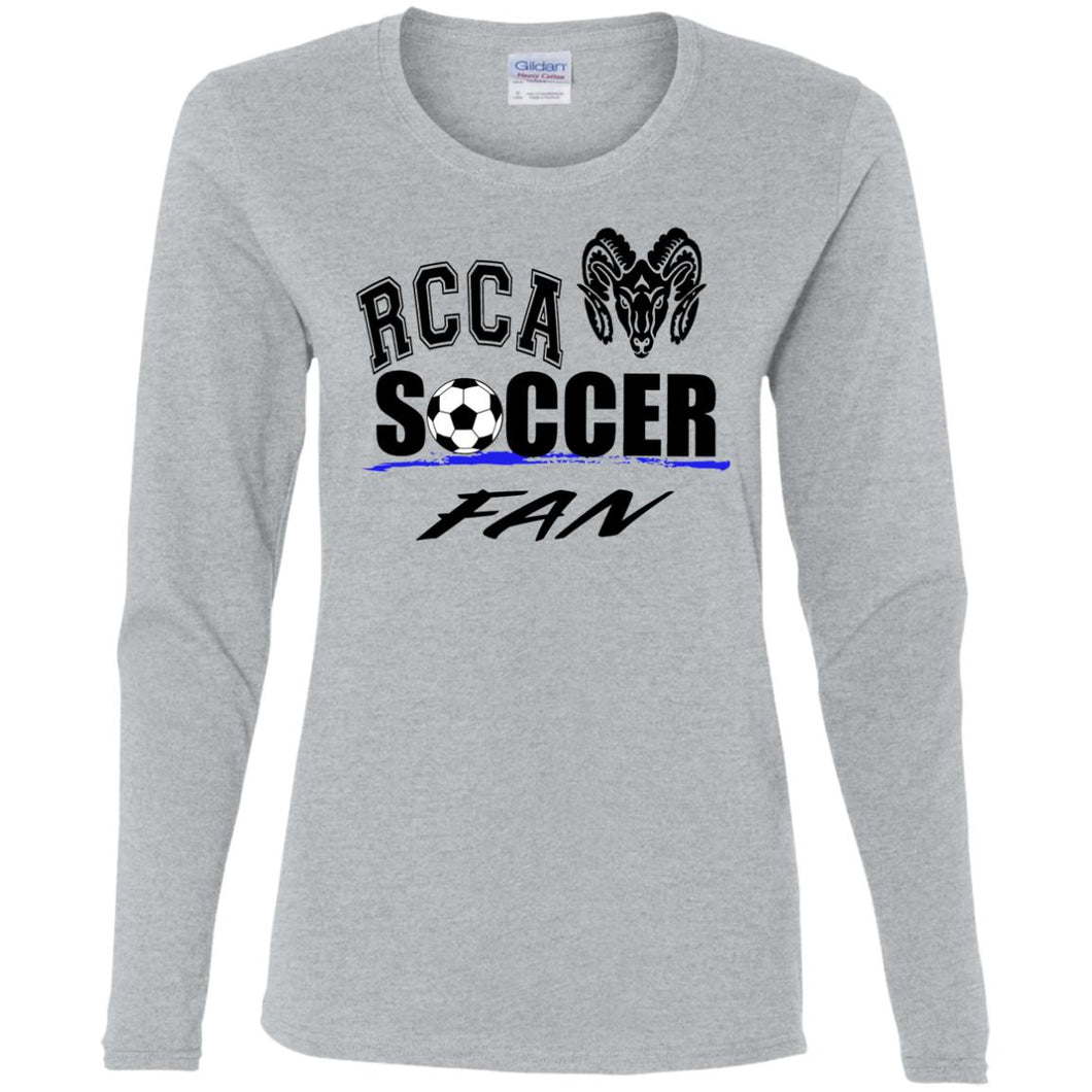 Soccer Ladies' Cotton LS T-Shirt