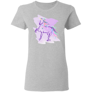 Trotting Unicorn Ladies'  T-Shirt