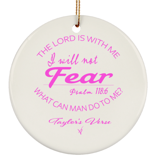 Taylor's Verse Ceramic Circle Ornament