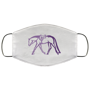 Hunter Horse Purple Fade Ink Face Mask