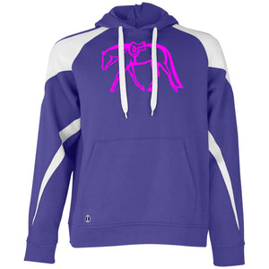 Hunter Colorblock Hoodie w/ Hot Pink Ink