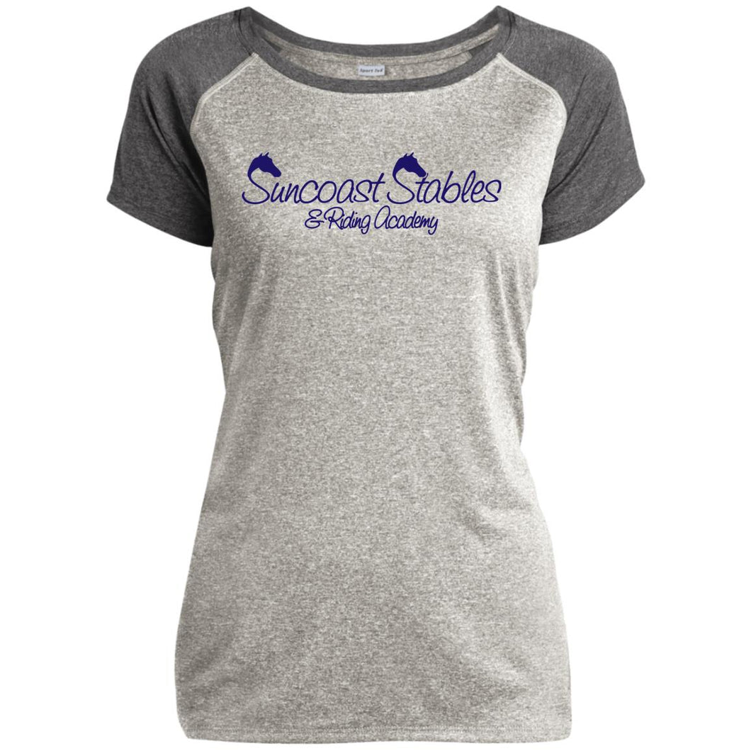 Suncoast Stables Ladies Heathered Performance T