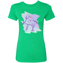 Trotting Unicorn Ladies' Triblend T-Shirt