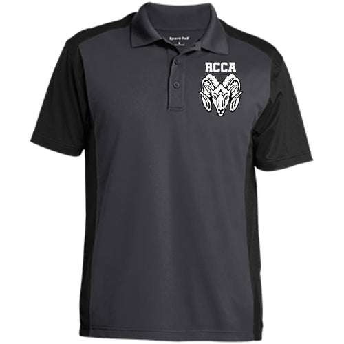 RCCA Men's Colorblock Sport-Wick Polo