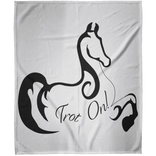 Trot On Fleece Blanket 50x60