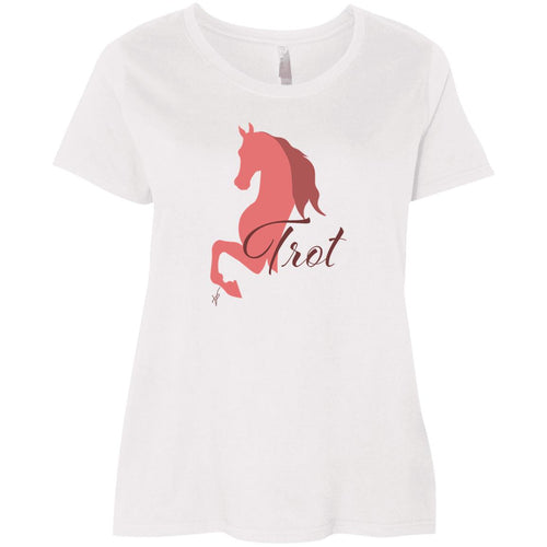 Trot Coral Ladies' Curvy T-Shirt