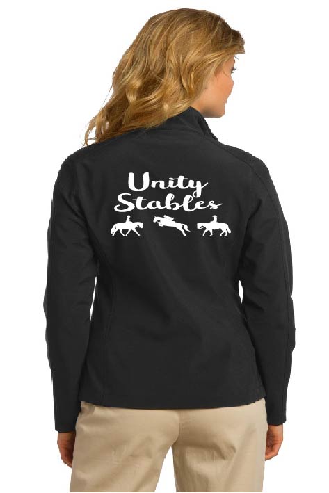 Unity Embroidered Full Back Soft Shell Jacket (Men, Women, or Youth)