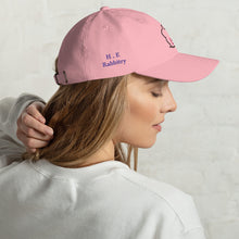 HE Rabbitry pink hat