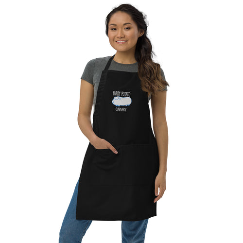 Furry Potato Embroidered Apron