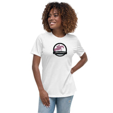 Women's Relaxed T-Shirt- Jump Badge Print